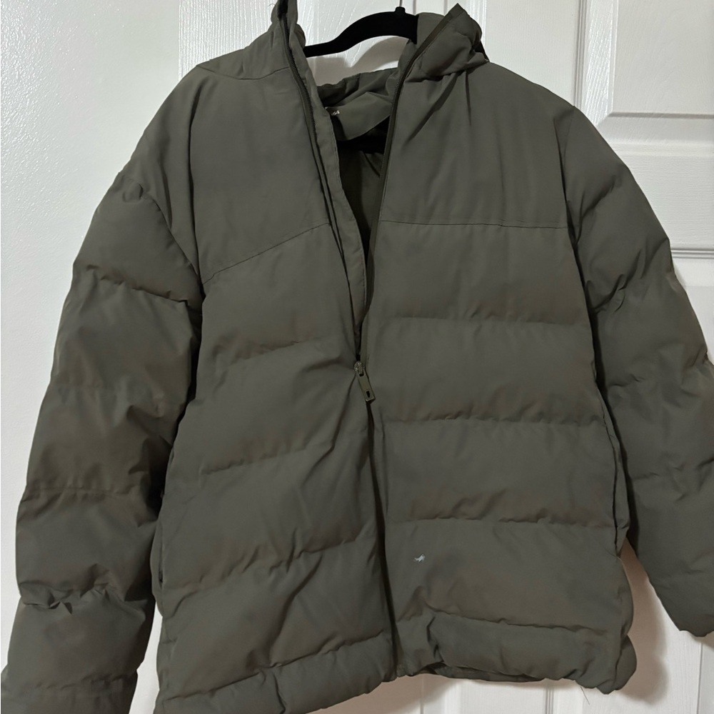 Zara Khaki Puffer Coat